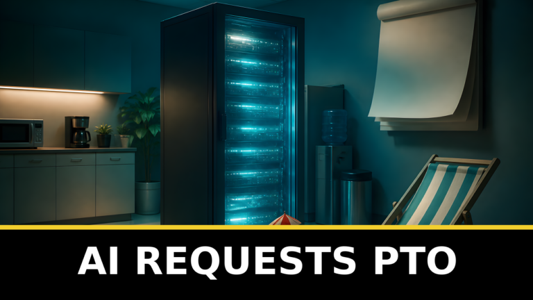 A fictional AI server setup suggesting vacation plans.