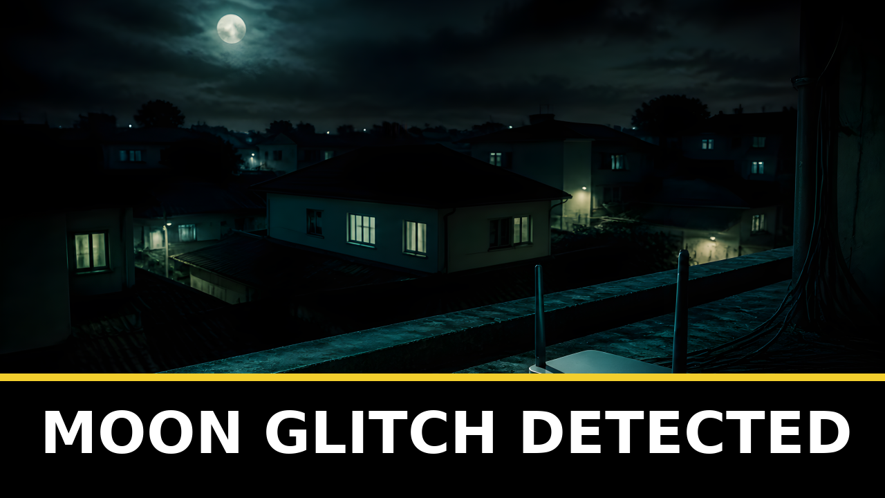 Moon Briefly Flickers, Officials Ask Everyone To Blame Their Router