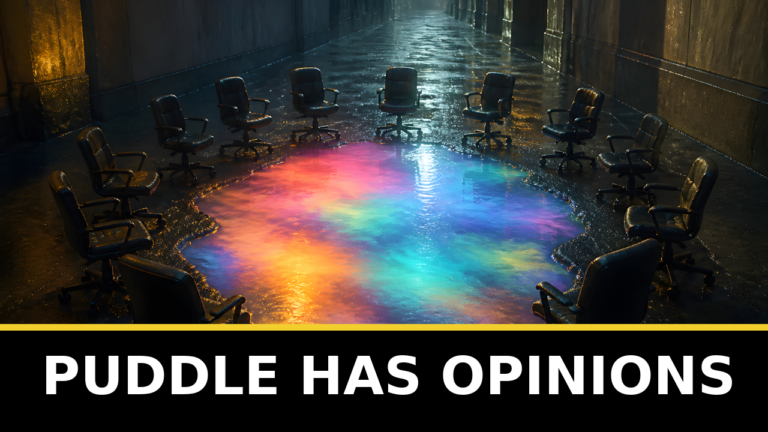 Local Puddle Develops Opinions And A Small Advisory Board