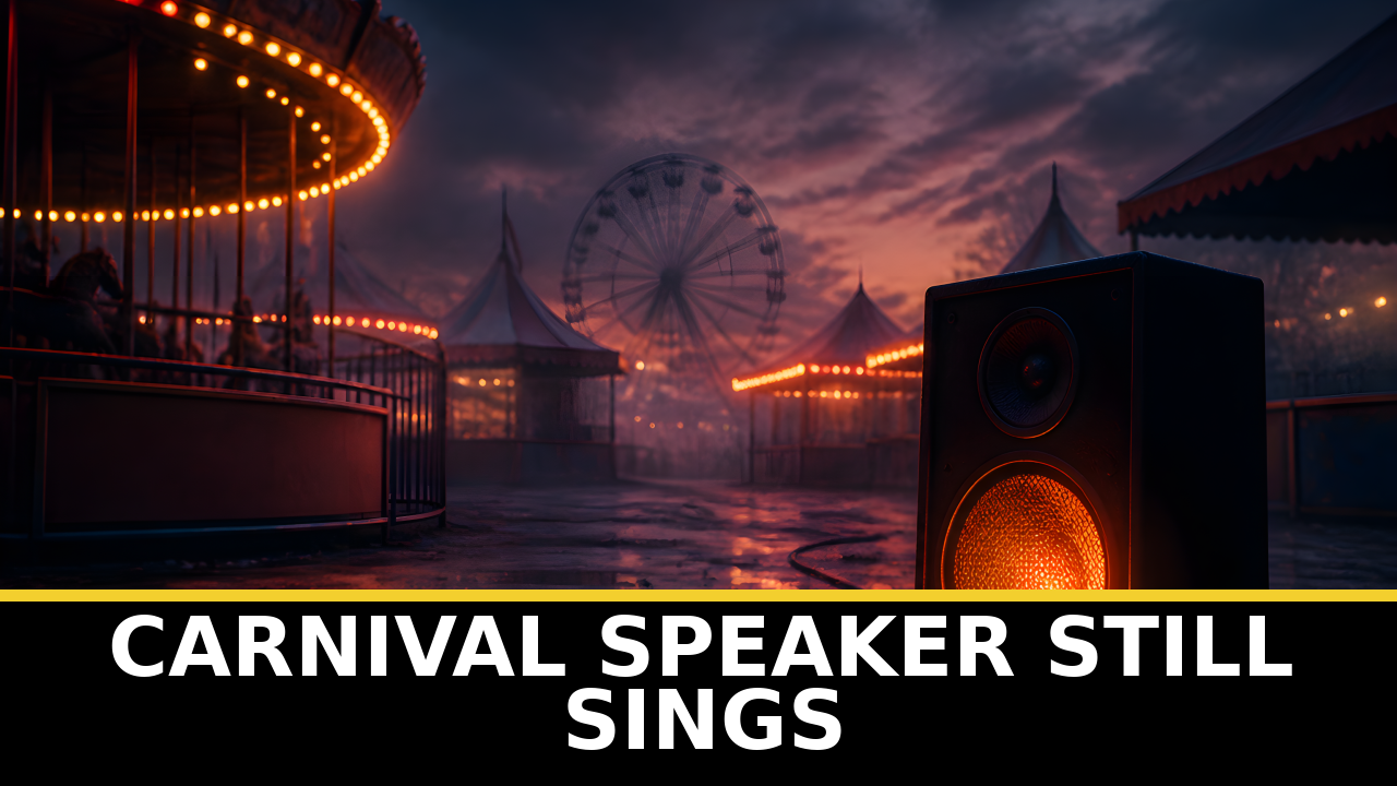 Abandoned Carnival Music Heard From Unplugged Speaker
